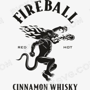 Fireball Whisky Svg - Brands Logos SVG