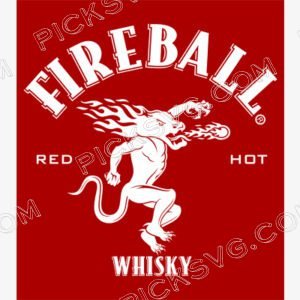 Fireball Whisky Red Svg - Brands Logos SVG