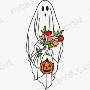 Floral Ghost Hd Png - Cartoon Characters Svg