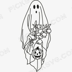 Floral Ghost Png - Cartoon Characters Svg