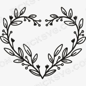 Floral Heart Svg - Miscellaneous SVG