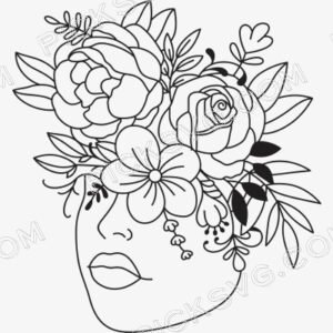 Flower Woman Svg - Miscellaneous SVG