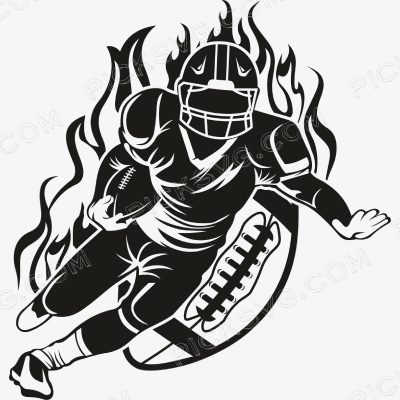 Football Player Football Player Svg - Sports Logos