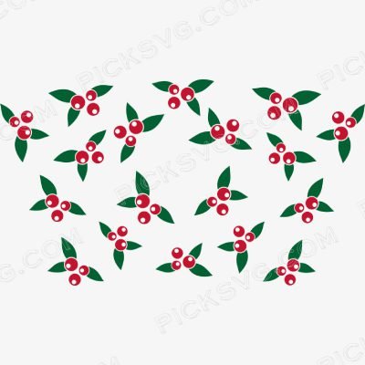 Full Wrap Christmas flower For Starbucks Venti 24 oz Christmas Flower For Starbucks Png - Miscellaneous SVG