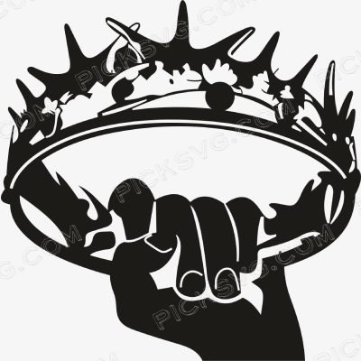 Game Of Thrones Crown Black Hand Hold Crown Black Hand Hold Crown Svg - Sports Logos