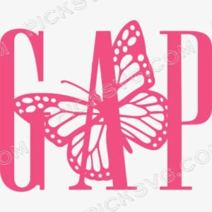 Gap Butterfly Svg - Fashion Brands SVG