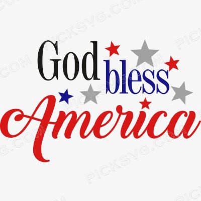 God Bless America Svg - Patriotic And Flags