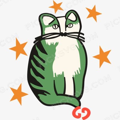 Gucci Cat Star Gucci Cat Star Svg - Gucci Logos Svg