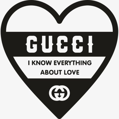 Gucci I Know Everything About Love Black Svg Gucci I Know Everything About Love Black Svg
