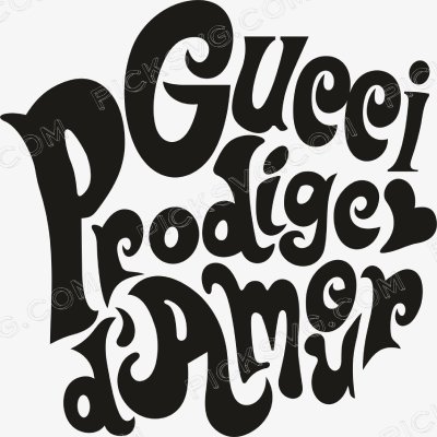 Gucci Prodige D'amour Black Gucci Prodige D amour Black Svg - Gucci Logos Svg