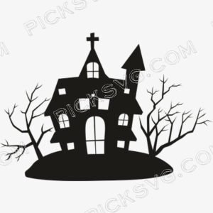Halloween Haunted House Vector file - Miscellaneous SVG