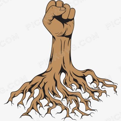 Hand Fist Raised Tree Roots Hand Fist Raised Tree Roots Svg - Miscellaneous SVG