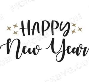 Happy New Year Star Svg - Miscellaneous SVG