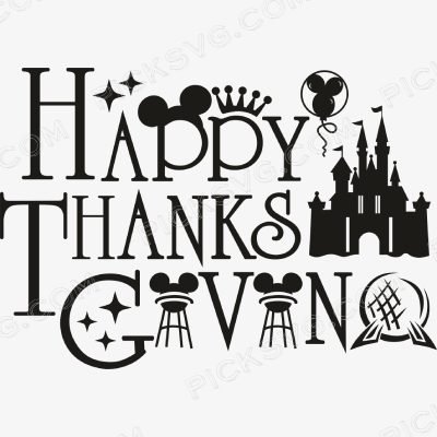 Happy Thanksgiving Castle disney SVG Happy Thanksgiving Castle Disney Svg - Miscellaneous SVG