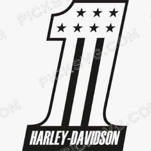 Harley Davidson No 1 Black