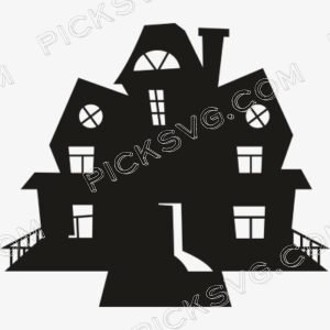 Haunted Spooky House Svg - Miscellaneous SVG