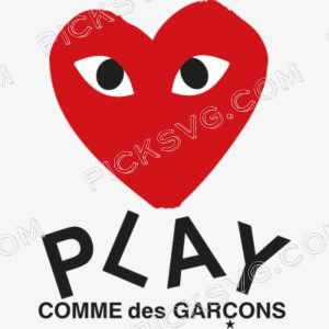 Heart Comme des Garcons Letter
