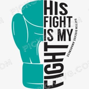 His Fight is My Fight Button Svg - Miscellaneous SVG