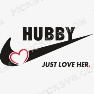 Hubby Heart Just Love Her Svg - Fashion Brands SVG