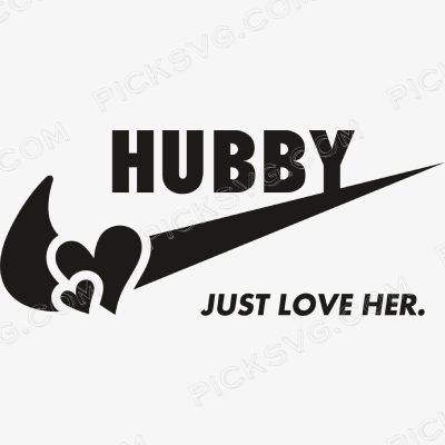 Hubby Heart Just Love Her Black Hubby Heart Just Love Her Black Svg - Fashion Brands SVG
