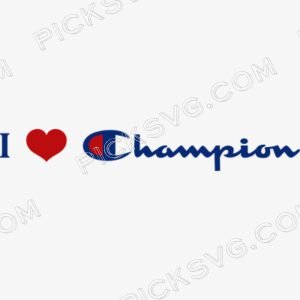 I Love Champion Svg - Brands Logos SVG