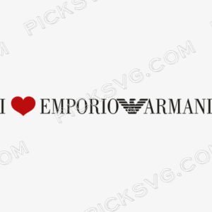 I Love Emporio Armani Svg - Brands Logos SVG