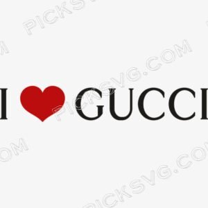 I Love Gucci Svg