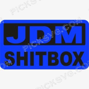 Jdm Shitbox Blue Svg - Motor logos SVG