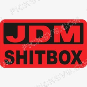 Jdm Shitbox Red Svg - Motor logos SVG