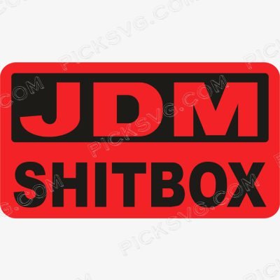 Jdm Shitbox Red Jdm Shitbox Red Svg - Motor logos SVG