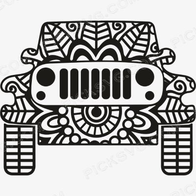 Jeep Mandala Jeep Mandala Svg - Motor logos SVG