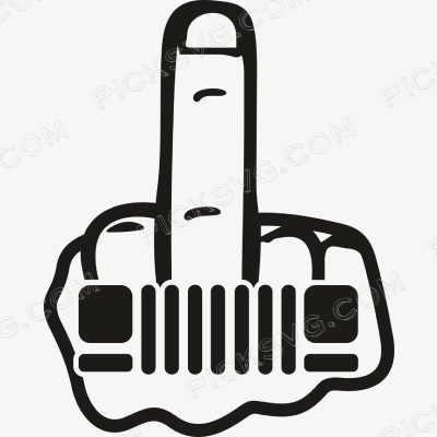 Jeep Middle Finger Jeep Middle Finger Svg - Motor logos SVG