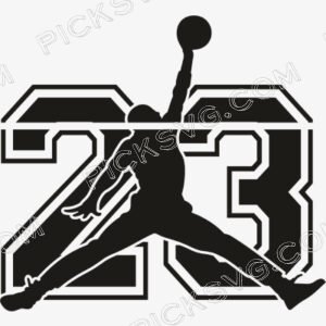 Jordan 23 Cut Line Svg - Sports Logos