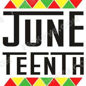 June Teenth svg