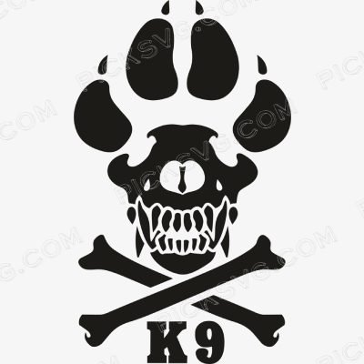 K9 Skull K9 Skull Svg - Police And Army