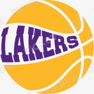 Lakers Ball Svg - Sports Logos