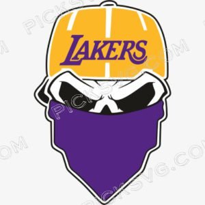 Lakers Skull Svg - Sports Logos
