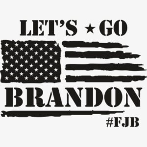 Let's Go Brandon Black Svg