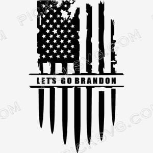 Lets Go Brandon Us Flag Svg 7