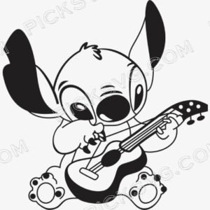 Lilo Guitar Svg - Cartoon Characters Svg