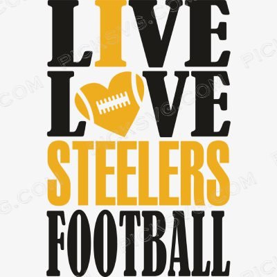 Live Love Steelers Football Svg - Sports Logos