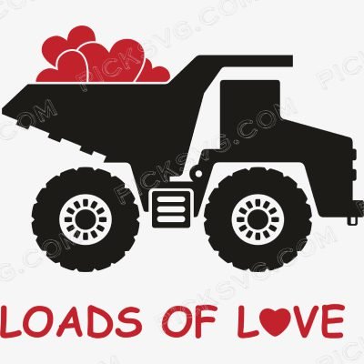 Loads of Love Vehicles Valentines Day Loads of Love Vehicles Valentines Day Svg - Miscellaneous SVG