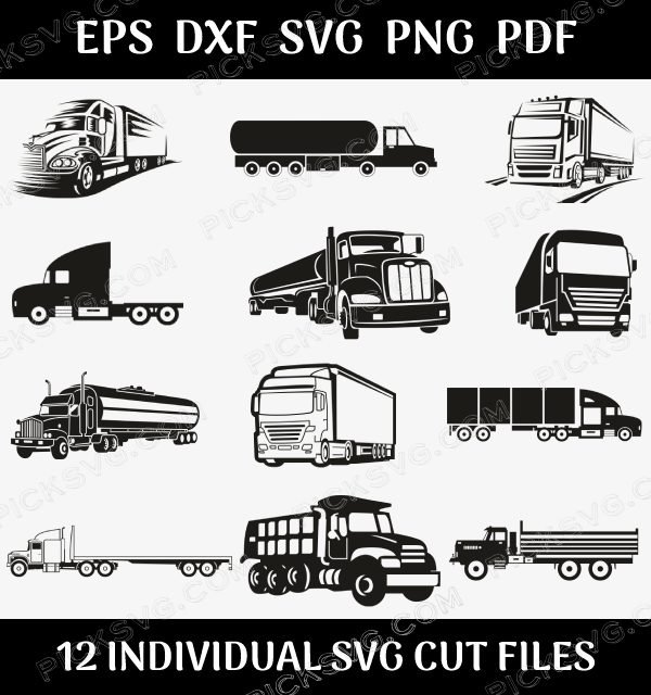 Lorry Truck Bundle Svg Lorry Truck Bundle Svg - Design Bundle SVG