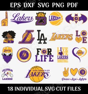 Los Angeles Lakers Bundle Svg