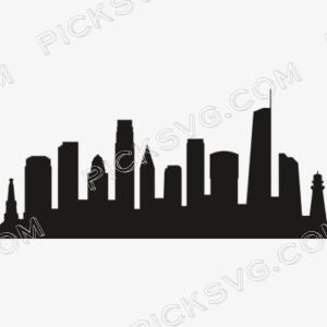 Los Angeles Tower Svg - Sports Logos