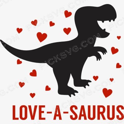 Love A Saurus Valentines Love A Saurus Valentines Svg - Miscellaneous SVG