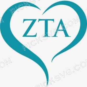 Love Zeta Tau Alpha Svg - Fraternity Sorority