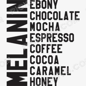 Melanin Tee Svg - Miscellaneous SVG