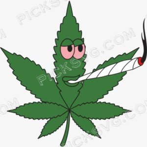 Marijuana Leaf Smoking Svg - Miscellaneous SVG