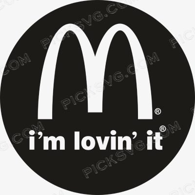McDonalds I m Lovin it Circle Black McDonalds I m Lovin it Circle Black Svg - Brands Logos SVG
